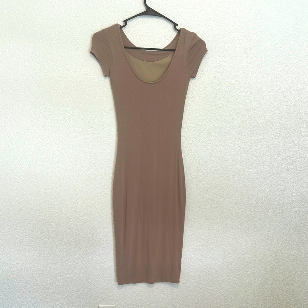 Tan bodycon Dress